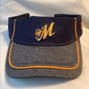 New Era Montgomery Biscuits Blue and Gray Visor